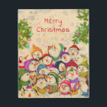 Happy Snowmans Christmas Wood Wall Art<br><div class="desc">Christmas Wall Decor with Happy Snowmans Party Christmas Party Funny Drawing Cartoon Snowman Celebration - or Choose / Add Your Unique Text / Font / Colour - Make Your Special Christmas Decor Gift - Resize and move or remove and add elements / image with Customisation tool ! - Drawing and...</div>