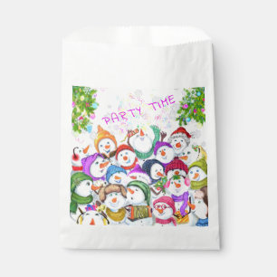 Happy Snowmans Merry Christmas Favour Bag Part
