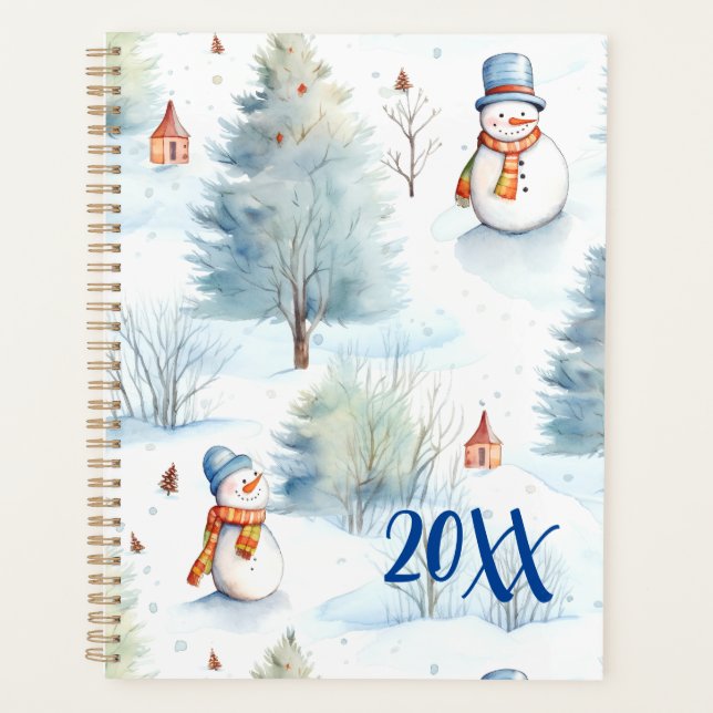 Happy Snowmen Pattern Planner (Front)
