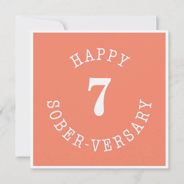 Happy Sober-versary Card (Front)