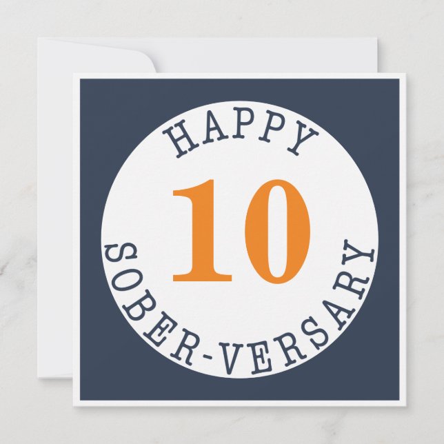 Happy Sober-versary Card (Front)