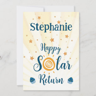 Happy Solar Return Astrology Birthday Card