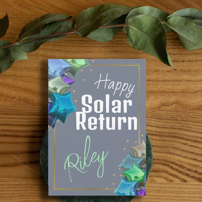 Happy Solar Return Astrology Custom Birthday Card (Creator Uploaded)