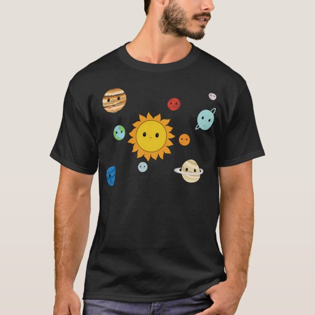 Happy Solar System T-Shirt (Front)