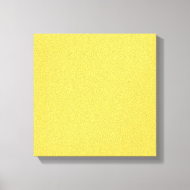 HAPPY SOLID YELLOW BACKGROUNDS WALLPAPERS TEMPLATE CANVAS PRINT (Front)