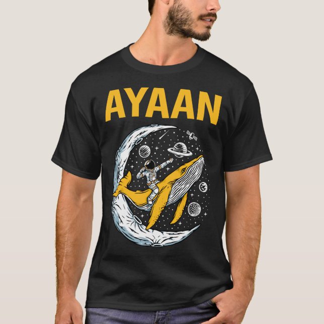 Happy Space - Ayaan Name T-Shirt (Front)