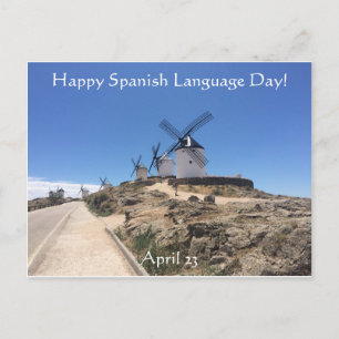 Happy Spanish Language Day! Postcard