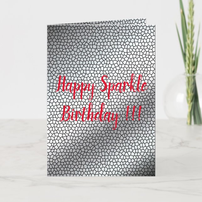 Happy Sparkle Birthday Card (Front)