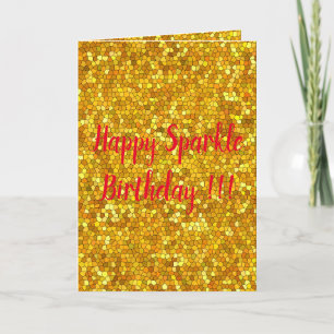 Happy Sparkle Birthday Card