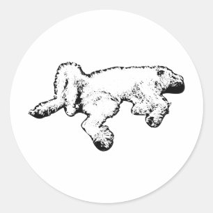 Happy Spinone Ink Art Sticker