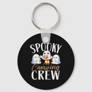 Happy Spooky Camping Crew Halloween Campfire 2024 Key Ring