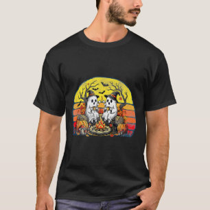 Happy Spooky Camping Crew Halloween Campfire T-Shirt