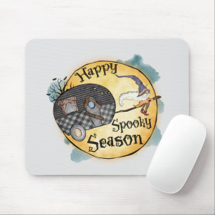 Happy Spooky Season Witch Camper Van Mouse Mat