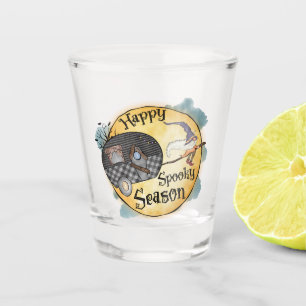 Happy Spooky Season Witch Camper Van Shot Glass