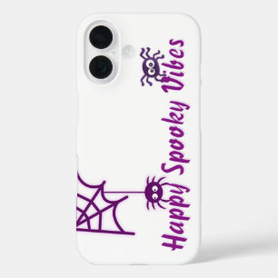 🕸️ Happy Spooky Spider iPhone 16 Case