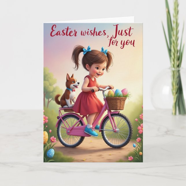 Happy Spring Bicycle Ride Card (Front)