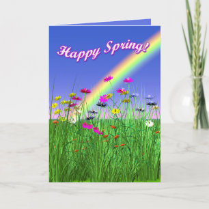 Happy Spring Flowers Card