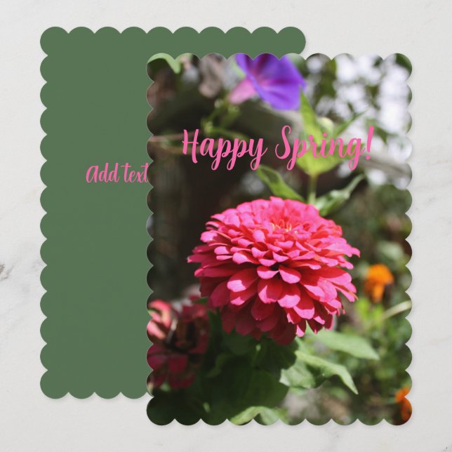 Happy Spring Flowers Photography (Front/Back)