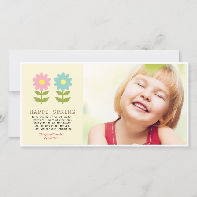 Happy Spring Friendship Thank You Card (Front)