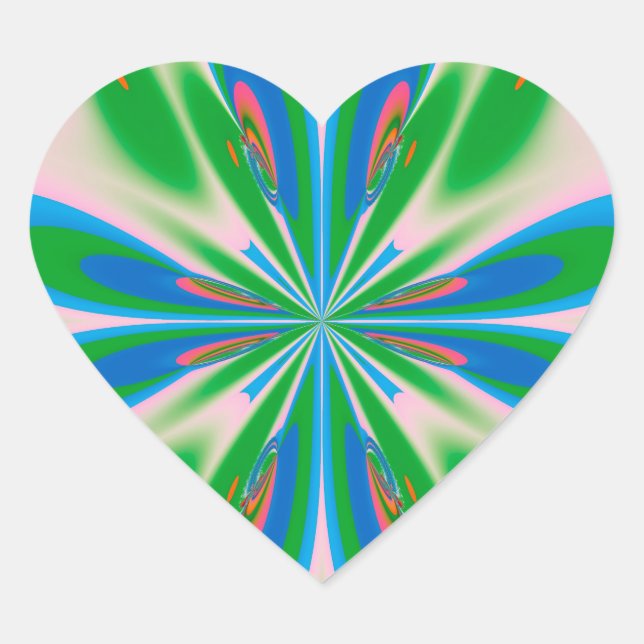 Happy Spring Heart Sticker (Front)