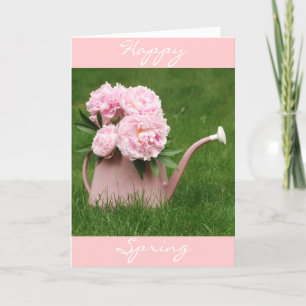 Happy Spring Peonies Card