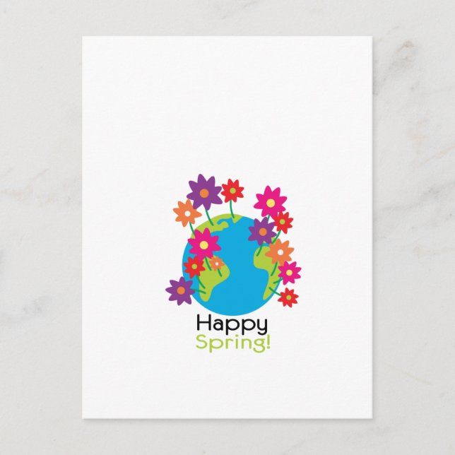 Happy Spring Postcard (Front)
