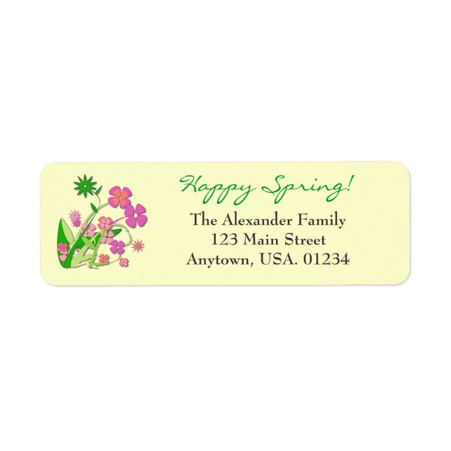 Happy Spring Spring Flowers (Front)