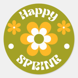 Happy spring sticker