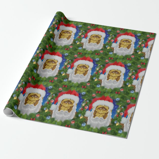 HAPPY SQUATCHMAS WRAPPING PAPER (Unrolled)
