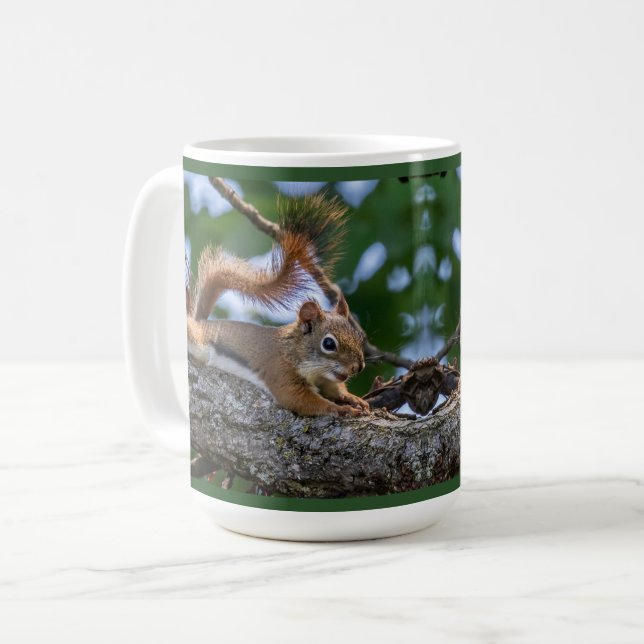 Happy Squirrel Coffee Mug (Front Left)