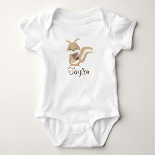 Happy Squirrel Personalise Baby Bodysuit