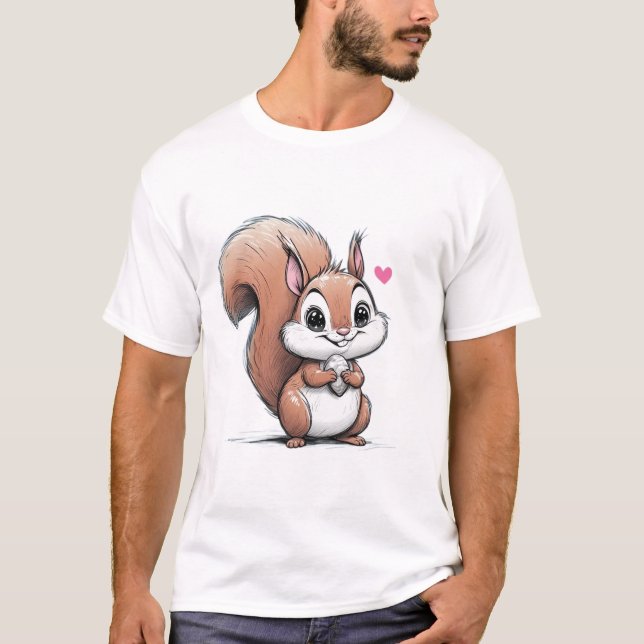 Happy Squirrel T-Shirt (Front)