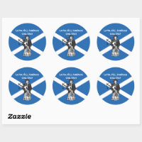 Happy St Andrews Day Flag Bagpiper