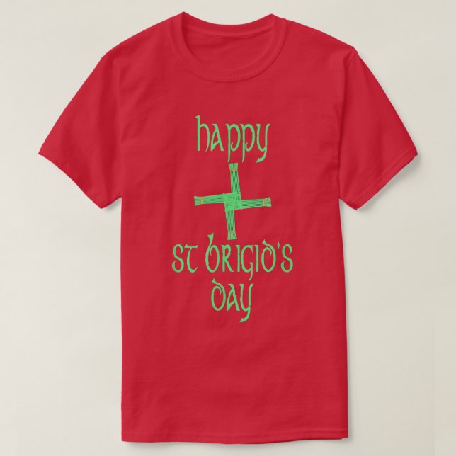 Happy St Brigid's Day Cross Irish Festival Day  T-Shirt (Design Front)