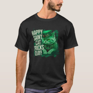 Happy St Cat Tricks Day Saint Paddy´s Day Leprecha T-Shirt