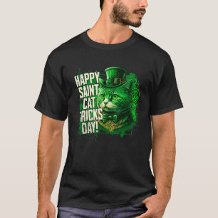 Happy St Cat Tricks Day Saint Paddy´s Day Leprecha T-Shirt