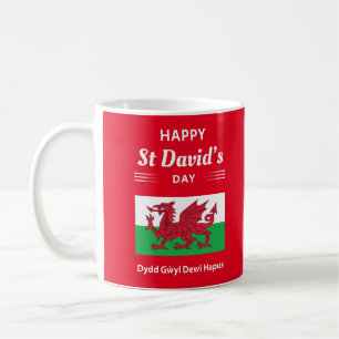 Happy St David's Day Dydd Gŵyl Dewi Hapus 2b Coffee Mug