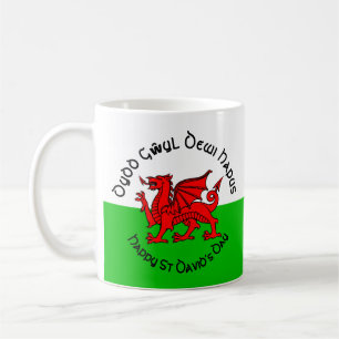 Happy St Davids Day in Celtic Style Coffee Mug