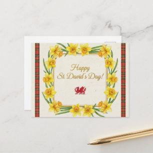 Happy St. David's Day Postcard