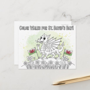 Happy St. David's Day Postcard