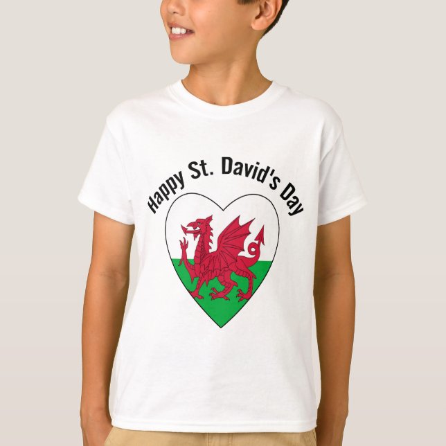 Happy St. David's Day T-Shirt (Front)