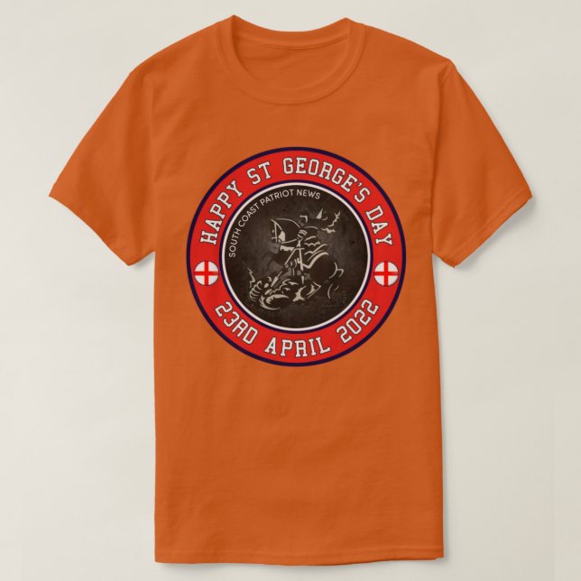Happy St Georges Day T-Shirt (Design Front)