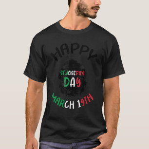 Happy St Joseph's Day Jesus Sfingi Zeppole Christ T-Shirt