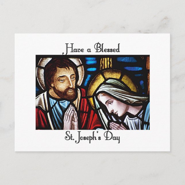 Happy St. Joseph's Day Postcard (Front)