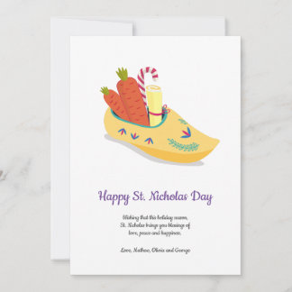 Happy St. Nicholas Day Greeting Holiday Card