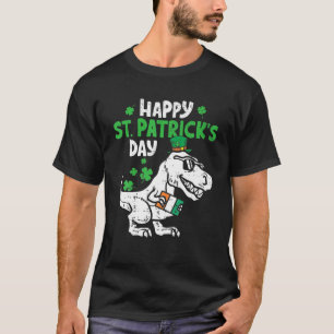 Happy St. Pat Rex Day Dinosaur St. Patrick's Day B T-Shirt