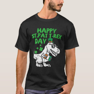 Happy St. Pat Rex Day Dinosaur St. Patrick's Day B T-Shirt