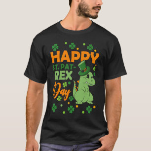 Happy St Pat Rex Day Dinosaur St Patrick's Day Vib T-Shirt