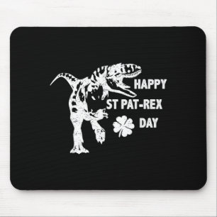 Happy St. Pat-rex Day Funny T-rex Dinosaur St Patr Mouse Mat