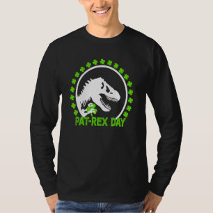 Happy St Pat Rex Day St Patrick Patrex Dinosaur T-Shirt